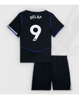 Billige Fotballdrakt Chelsea Liam Delap #9 Replika Tredjedraktsett Barn 2025-26 Kortermet (med bukser)